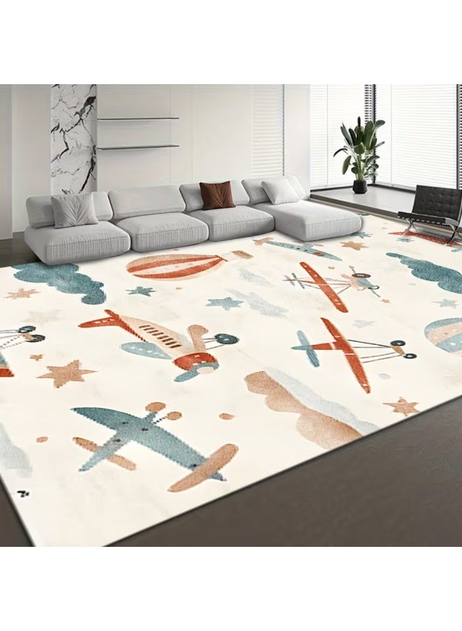 Factory Price Plane and Hot Baloon Cushion Play Mat Rug – Soft Padded Carpet with Non-Slip Backing, 160 x 200 cm - Image 2